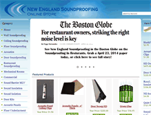 Tablet Screenshot of nesoundproofingstore.com